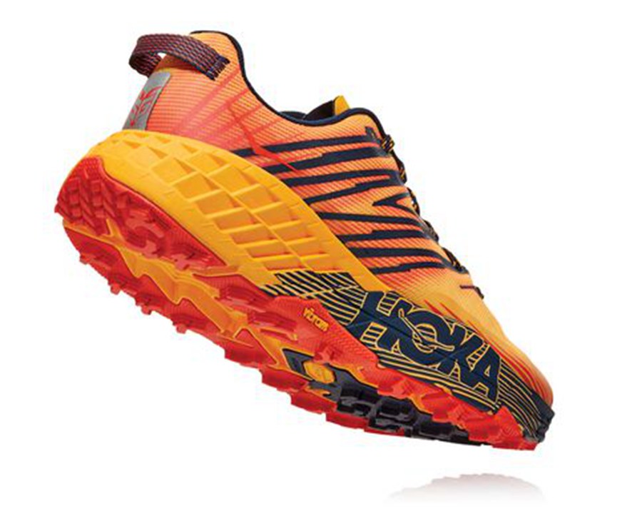 Hoka One One Trainers Mens Orange - Speedgoat 4 - 51936YFOH